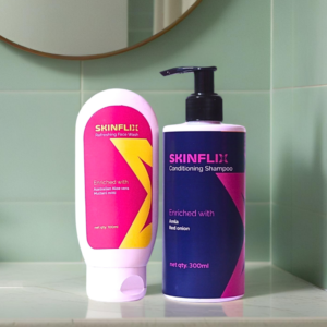 Fresh & Nourish Combo | Tan-Free Glow + Stronger Hair – 100 ML + 300 ML