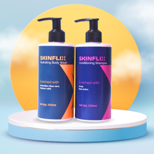 Cleanse & Strength Combo | Tan-Free Skin + Stronger Hair – 300 ML + 300 ML